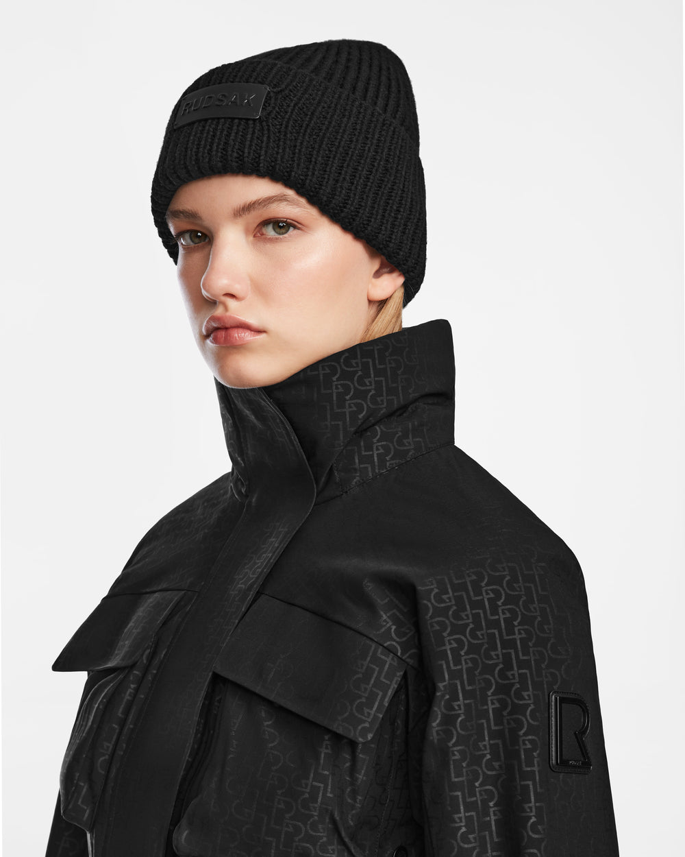 Monogram Print Black