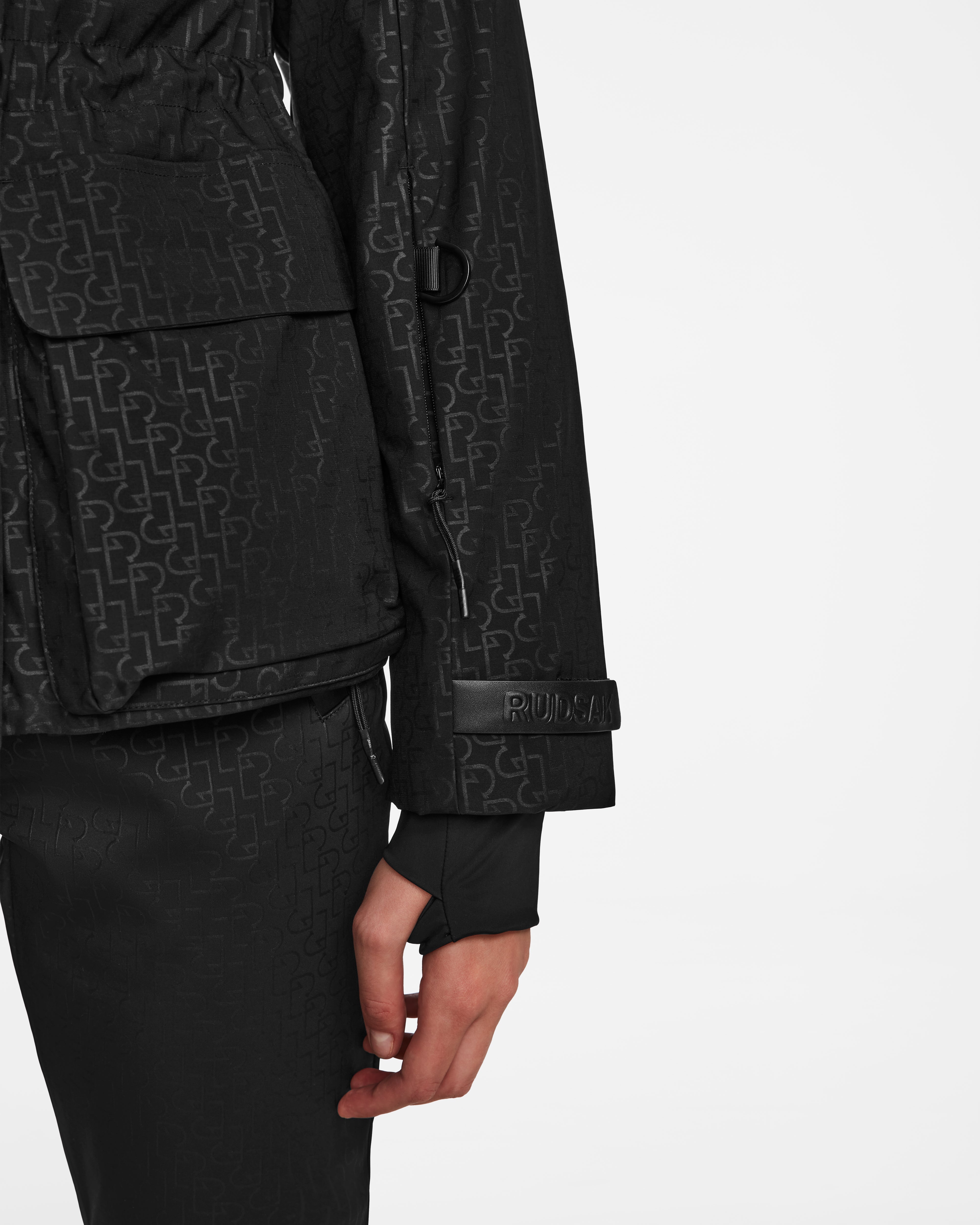 Monogram Print Black