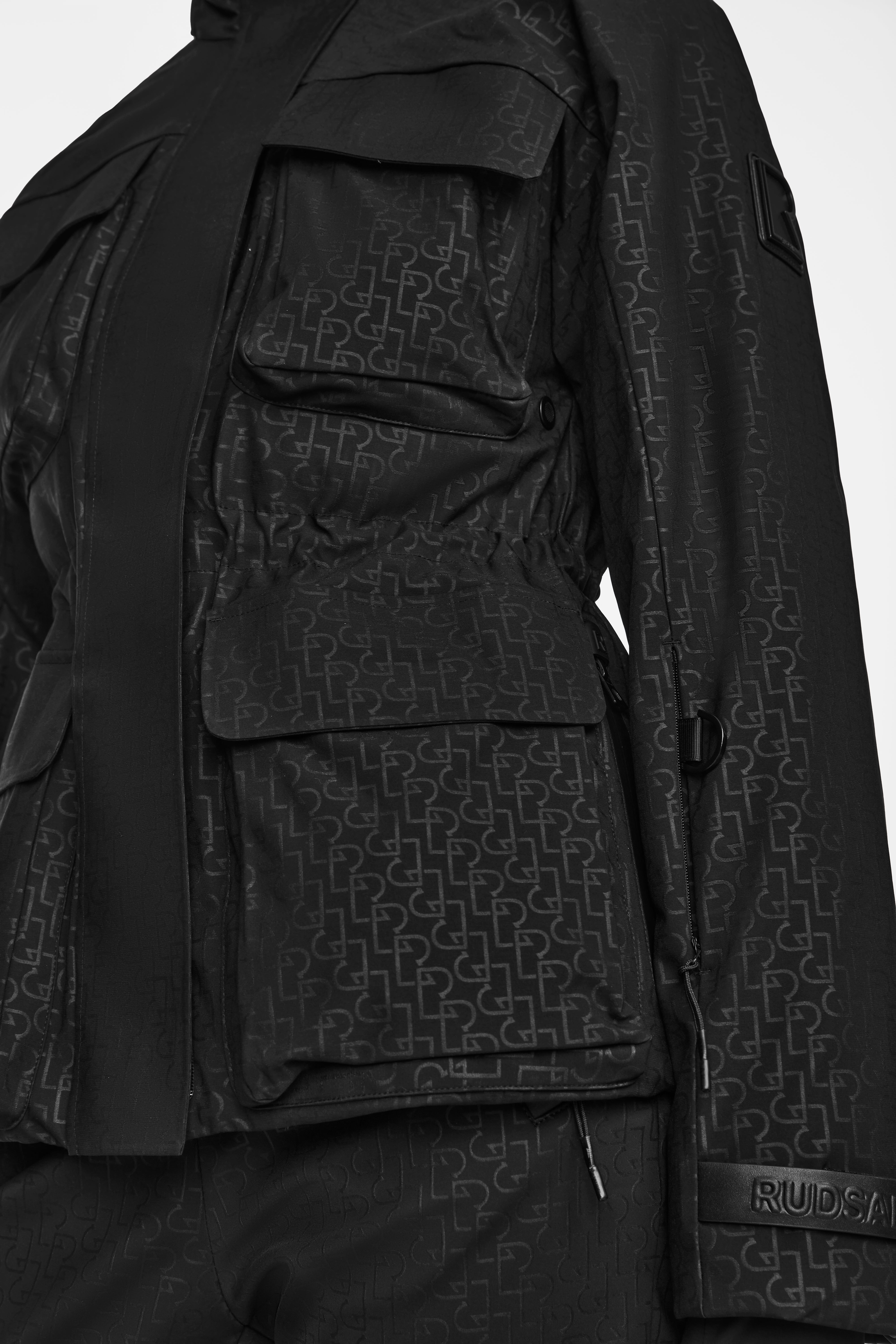 Monogram Print Black