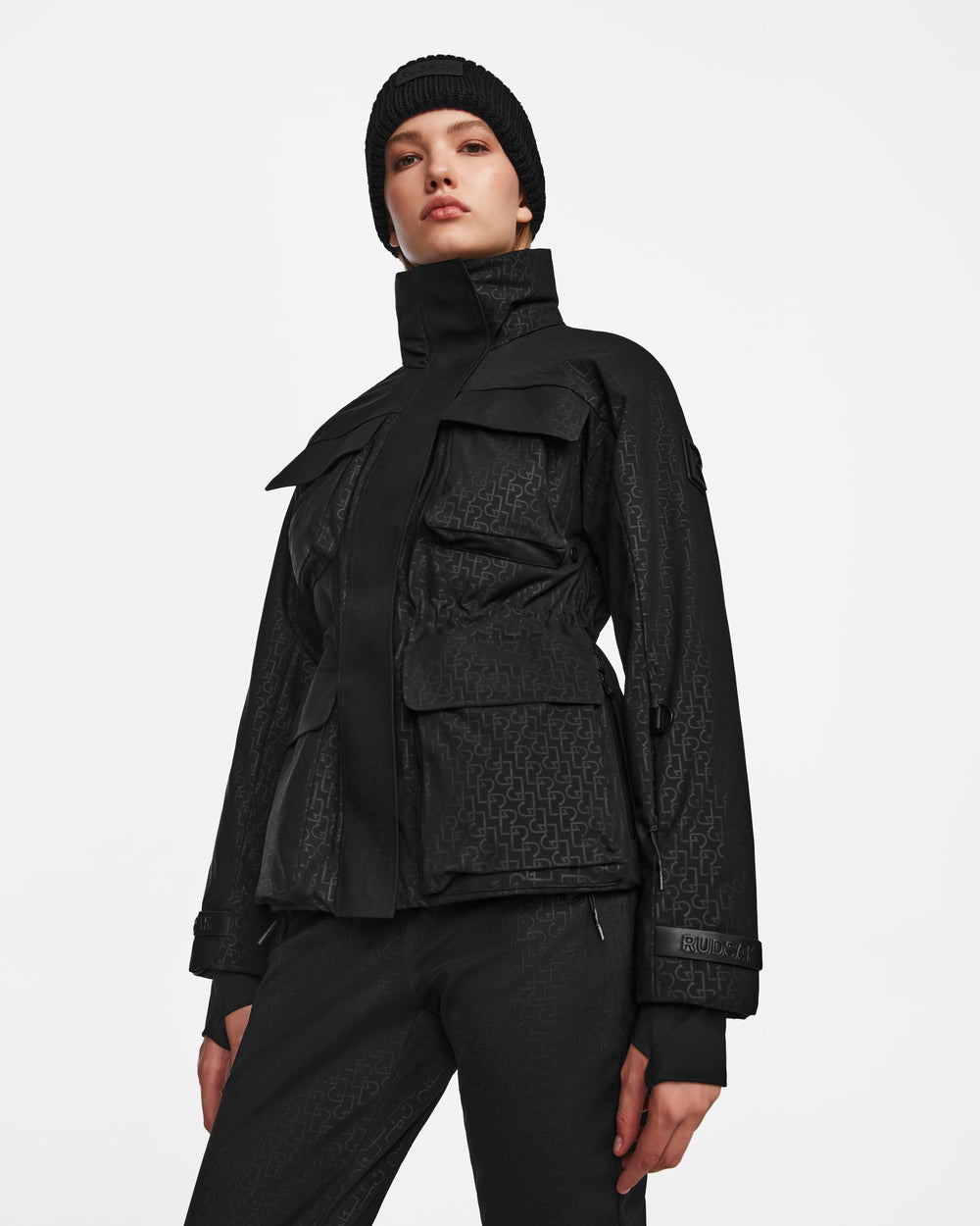 Monogram Print Black