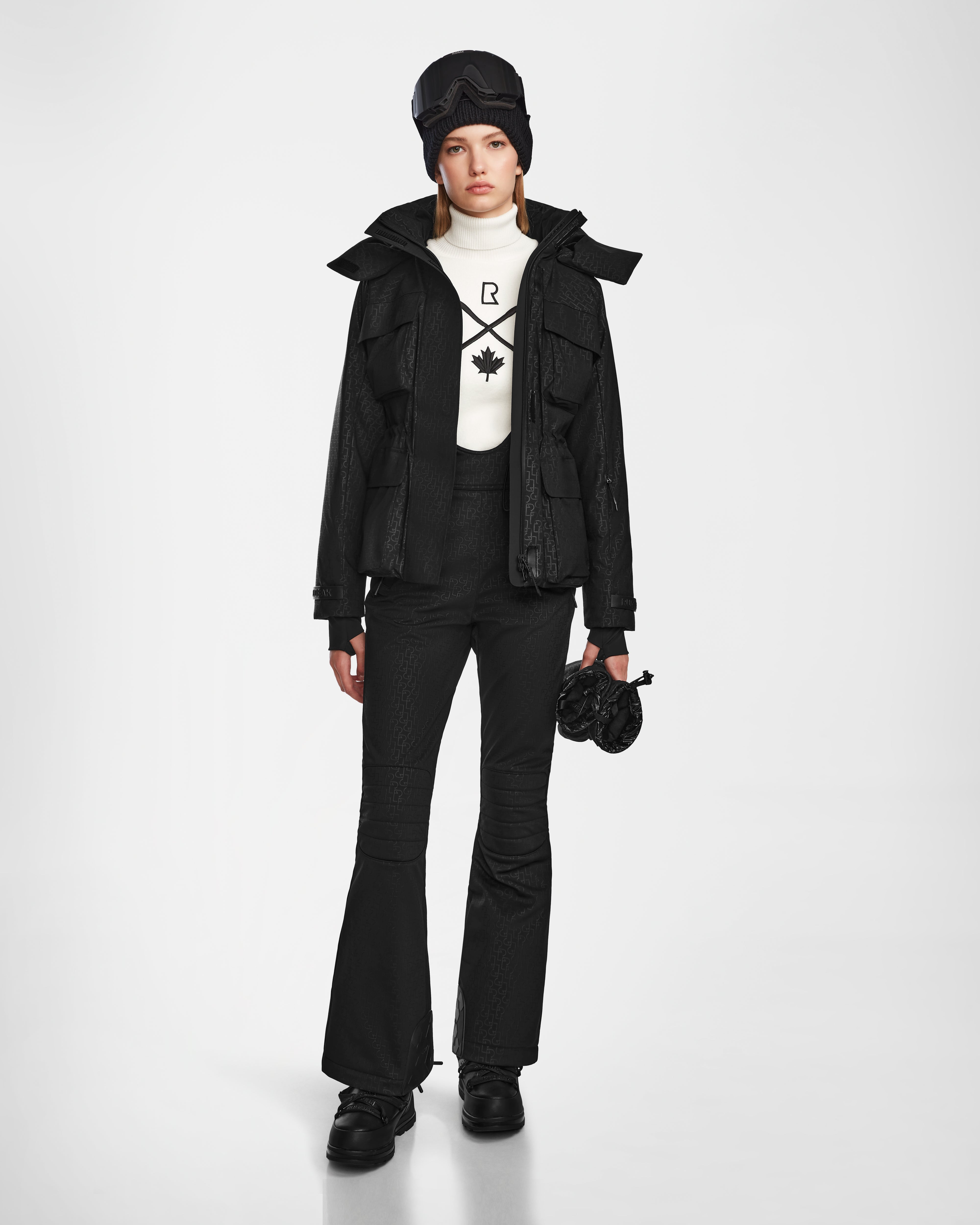 Monogram Print Black