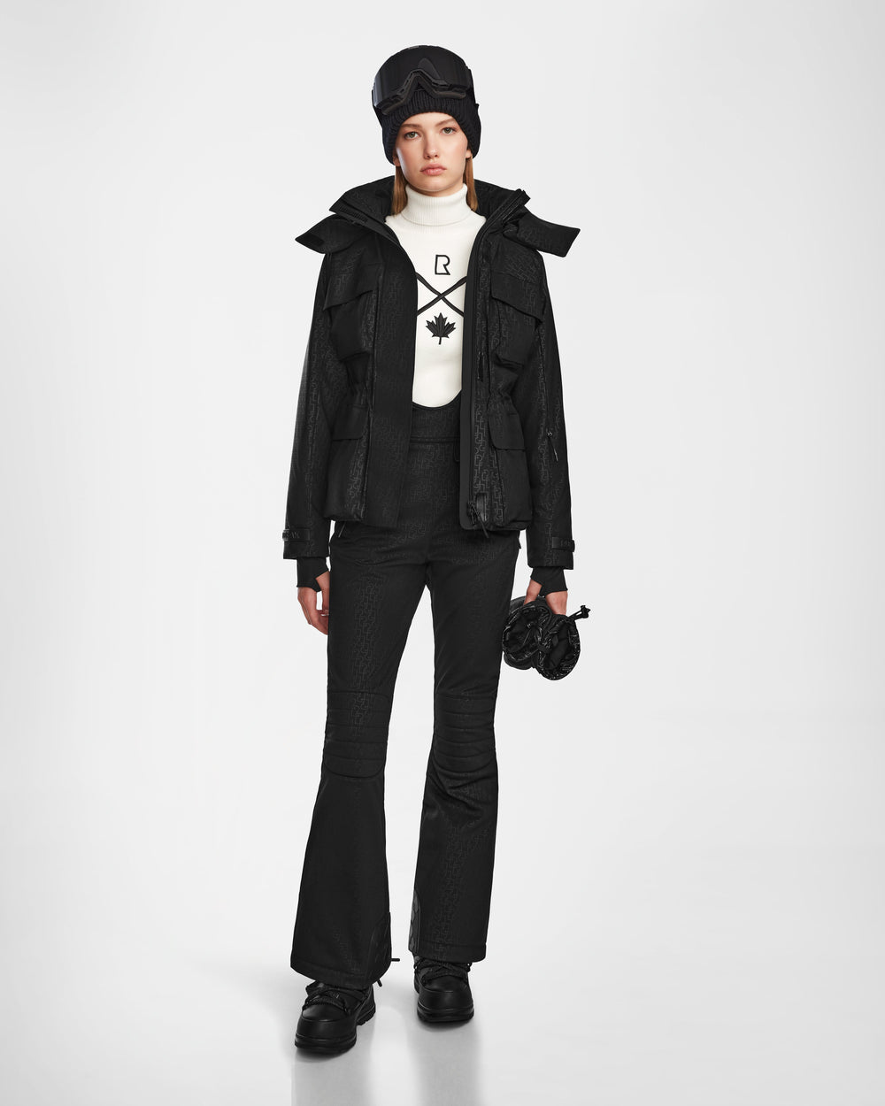 Monogram Print Black