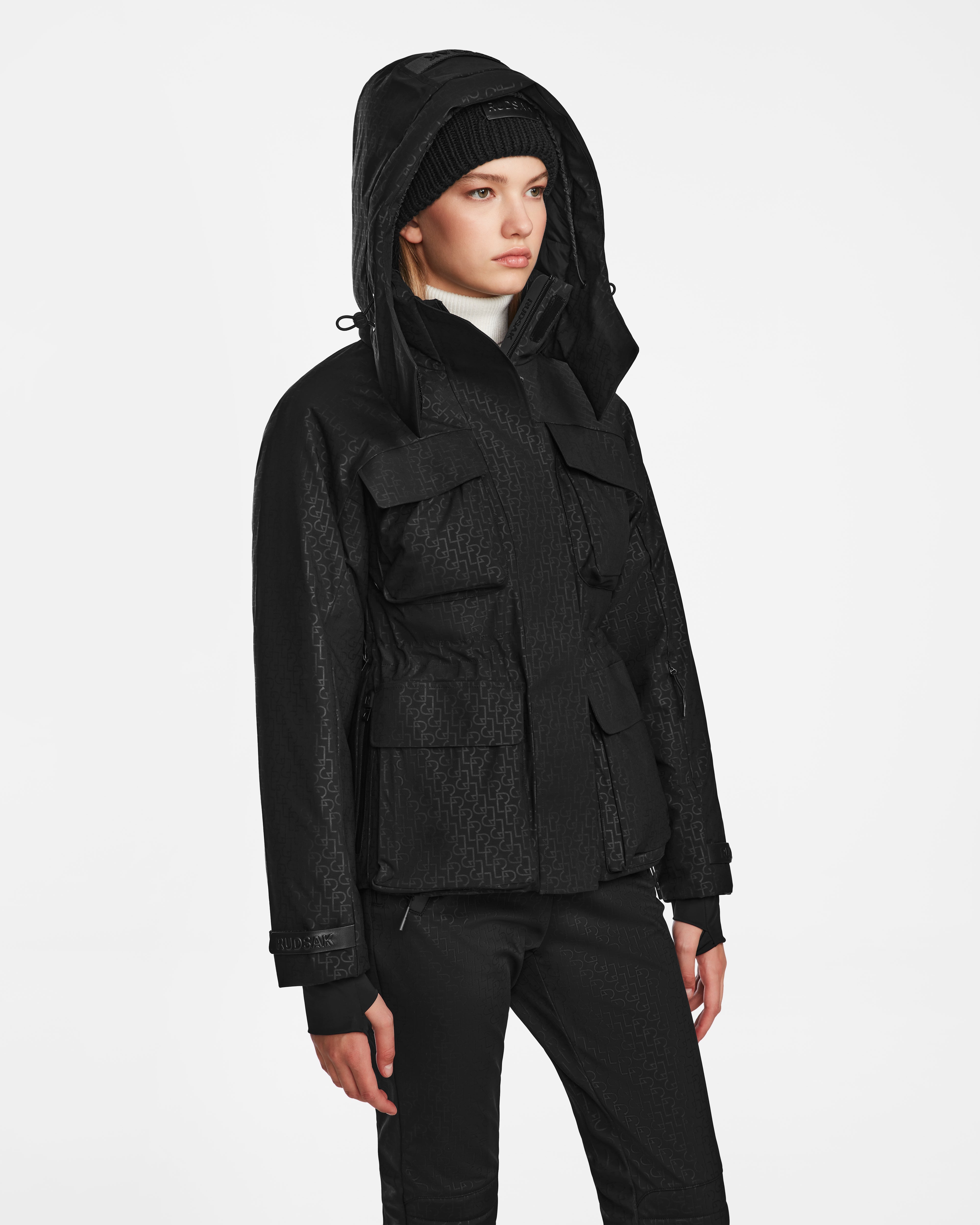 Monogram Print Black