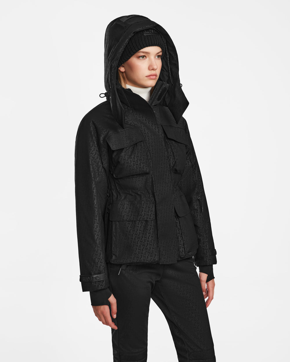 Monogram Print Black